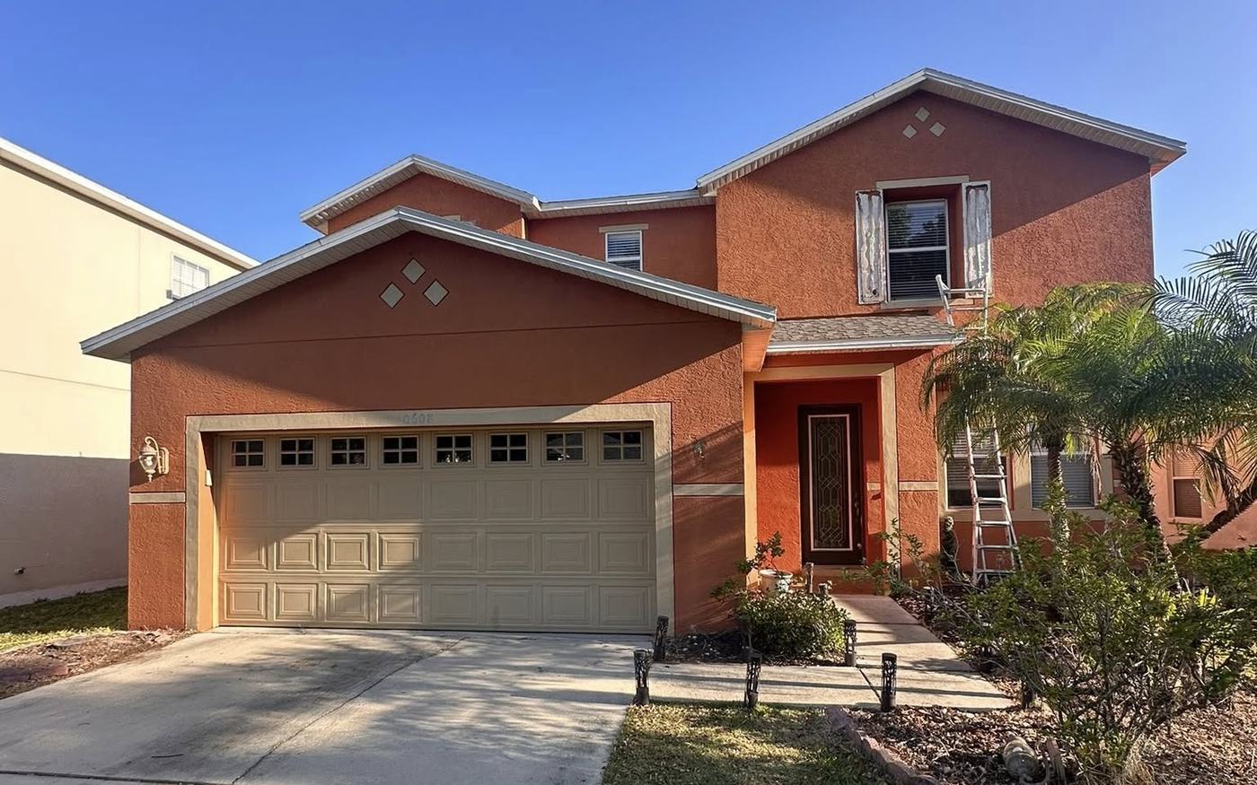 Finished residential exterior repaint